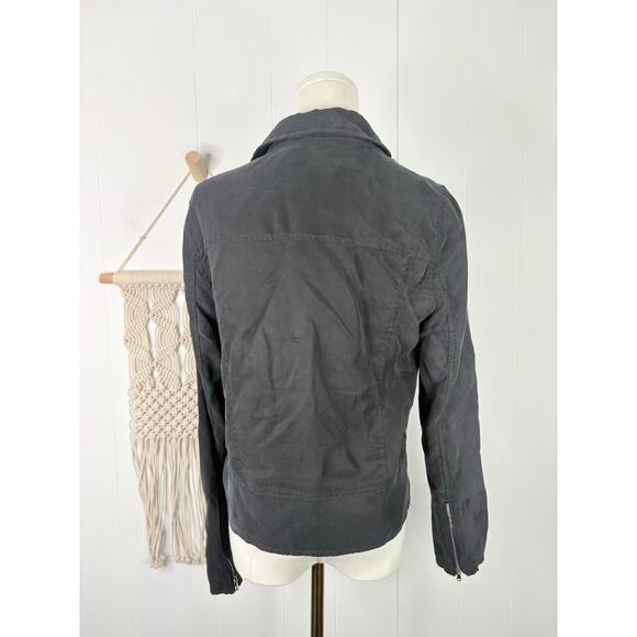 Blank NYC Back Roads Black Lightweight Moto Jacket Size Small Zip Up - Picture 8 of 11